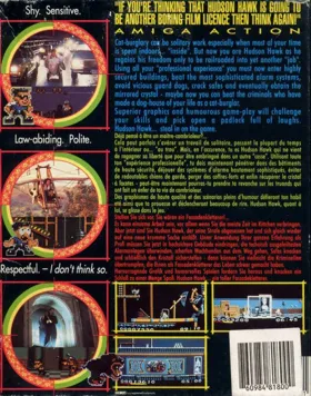 Hudson Hawk box cover back